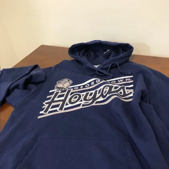 Georgetown Hoyas Unisex Blue Classic Hoodie Size L. - Picture 14 of 16